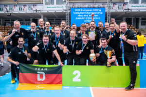 Mannschaftsfoto der Sitzvolleyballer