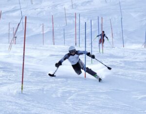 Christoph Glötzner bei der Abfahrt (c) ottobock