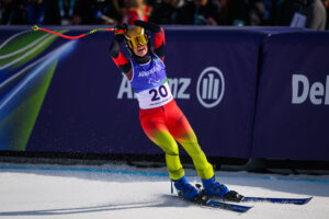 Andrea Rothfuss vom Team Deutschland im Einsatz am dritten Tag der Paralympischen Winterspiele