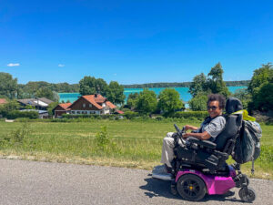 Unterwegs am Tegernsee: Mit ihrem PR 30/II hat Michelle den See komplett umrundet – und dabei bereits über 6.000 Kilometer gesammelt. Foto: Privat